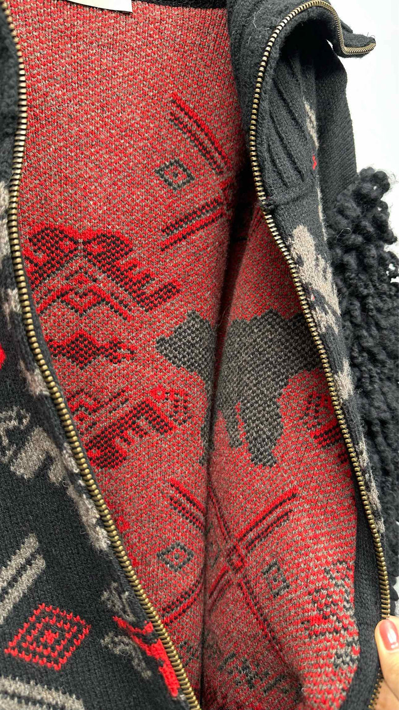 Stella McCartney Fuzzy-sleeve Nordic Knit Jacket