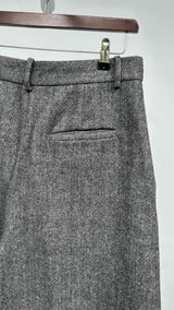 Khaite Teyana Pleated Herringbone Pants