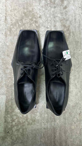 Balenciaga Square-Toe Bloc-Rim Derby