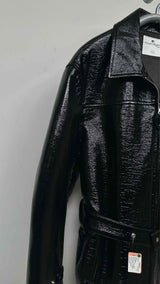 Courreges Zipped Vinyl Maxi Blouson Jacket
