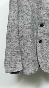 Issey Miyake Men Collarless Jacquard Jacket