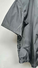 PRADA S/S Back-triangle-patch Nylon Shirt