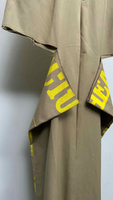 Margiela Cut-out Back-printed Pants