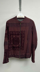 By Walid Sashiko Crochet Textured Padded Jacket