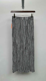 Issey Miyake Pleated Stripe Long Skirt