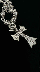 Chrome Hearts Cross Ball-chain Necklace