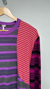 LOEWE Color-blocking Hybrid Border Sweater