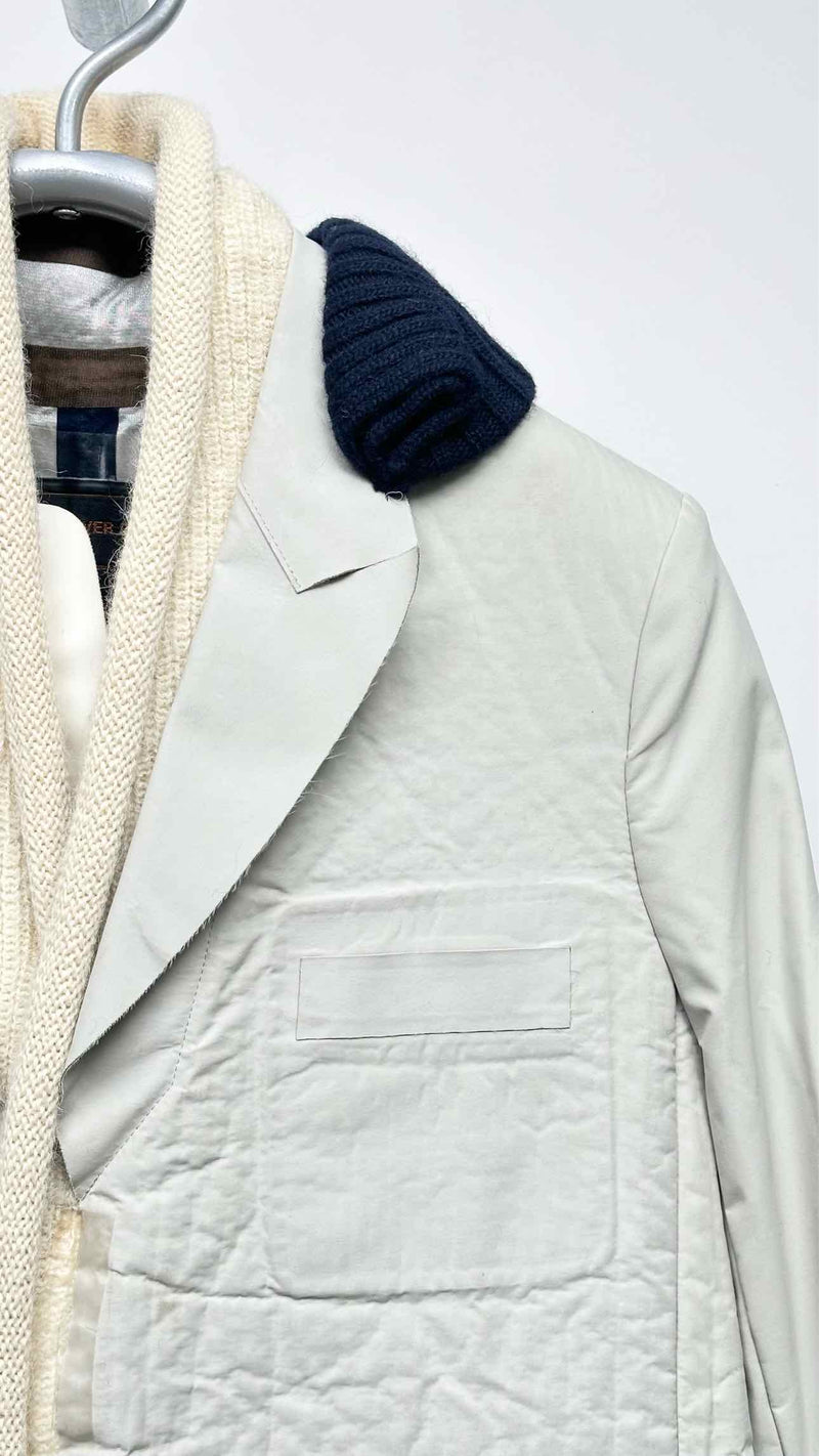 Undercover Knit-hybrid Tech Coat