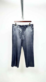 Comme Des Garcons Homme Plus Metalic-effect Layered Pants