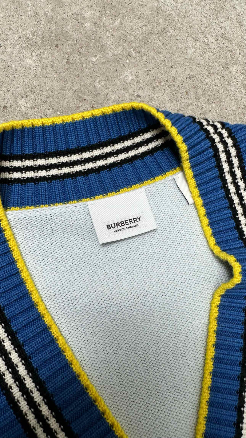 Burberry Oversized Side-Slit V-neck Sweater