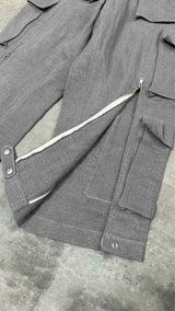Hed Mayner Heavy-weight Linen Wide Cargo Pants