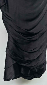 PRADA N/S Shoulder-bow Draped Satin top