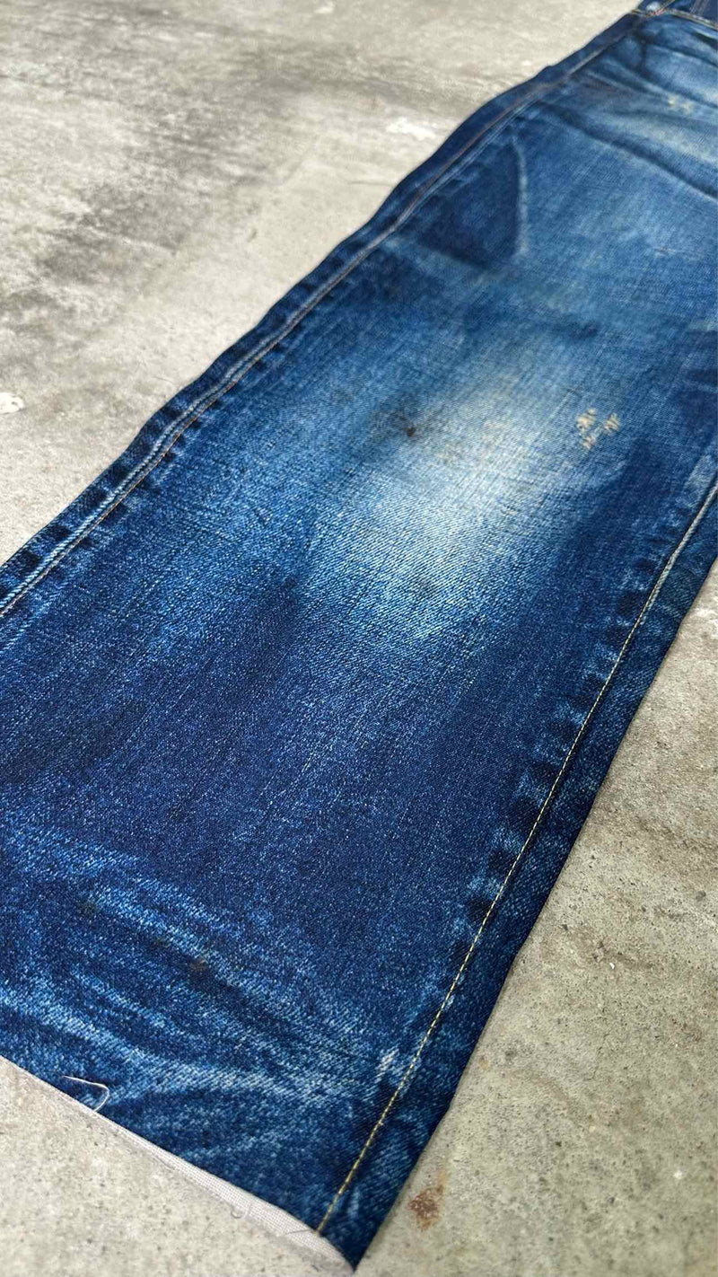 Junya Watanabe Denim Trompe L'oeil Flat Wide Jeans