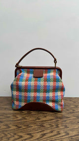Vivienne Westwood Abbey Plaid Frame Bag