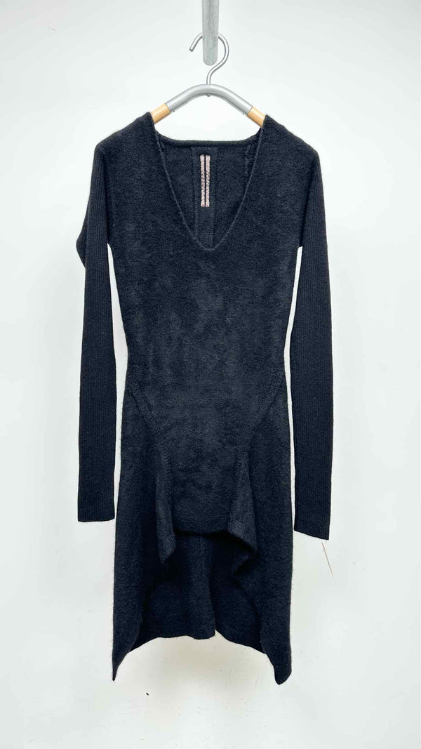 Rick Owens V-neck Cashmere Knit Dress