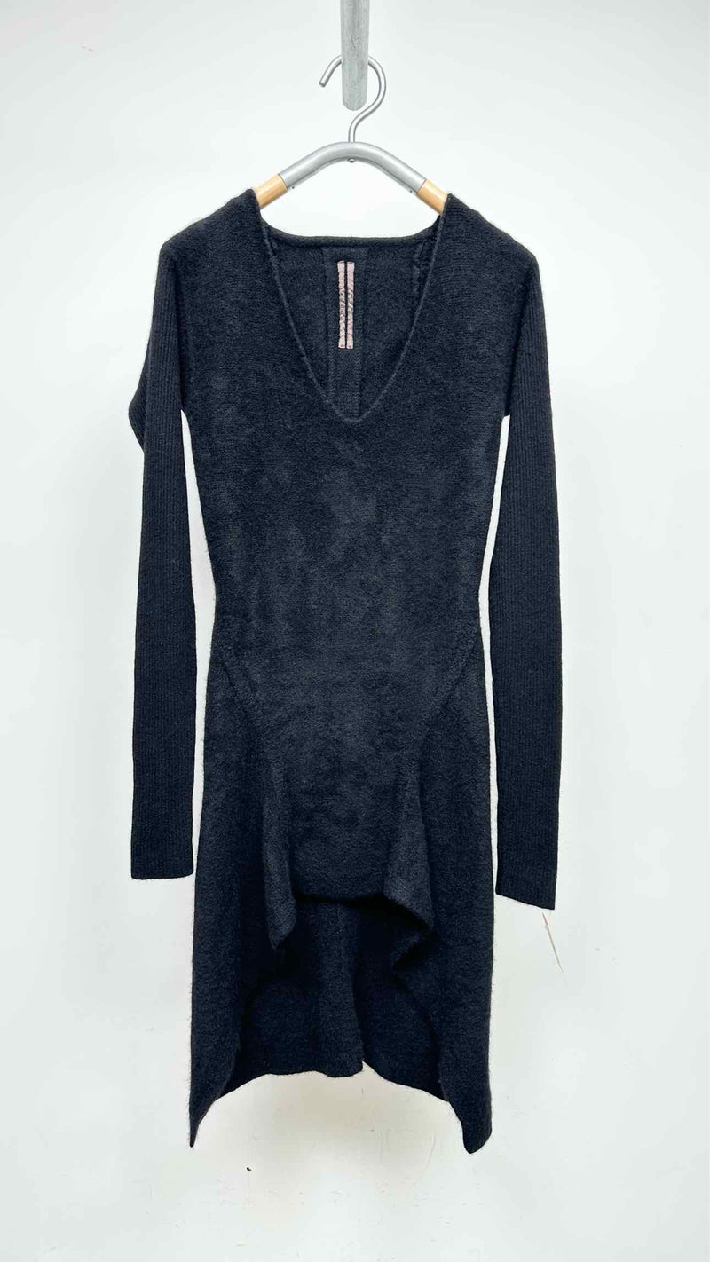 Rick Owens V-neck Cashmere Knit Dress