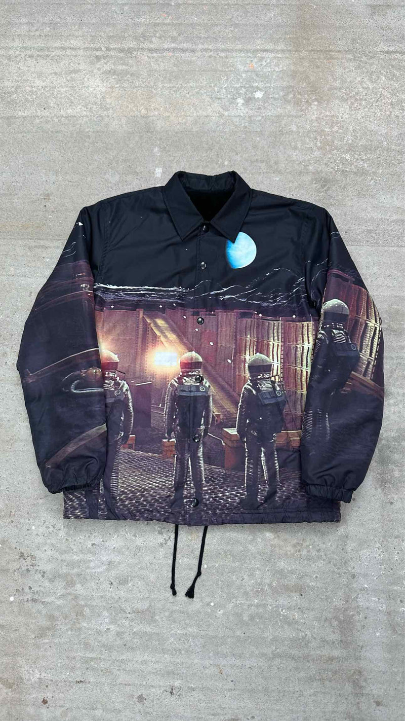 Undercover 2001 A Space Odyssey Boa-lining Printed Coach Jacket