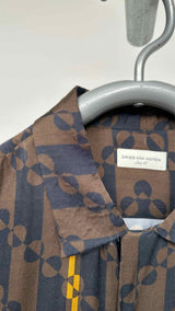 Dries Van Noten S/S Satin Geometric Shirt