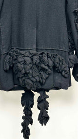 Boiled Wool Ruffle Comme Des Garcons Jacket