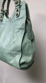Balenciaga Aqua Giant Folder Bag