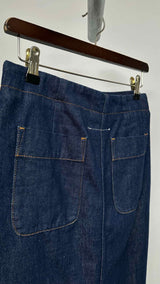 MM6 Button-Up Wrap Denim Skirt