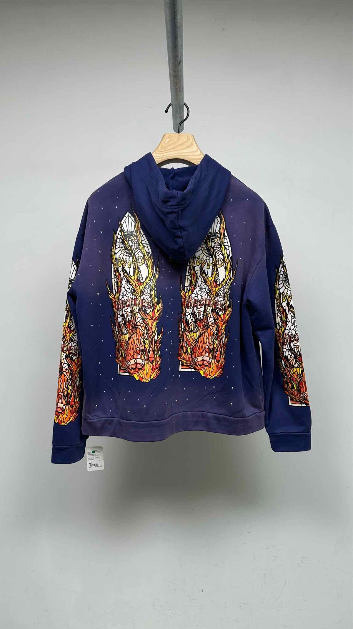Who Decides War Flame Glass Hoodie – TOKIO7