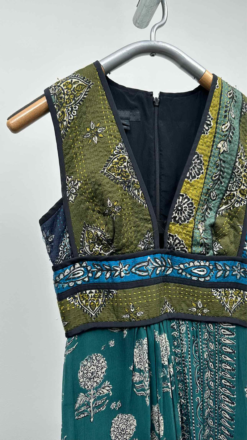 Burberry Prorsum N/S Printed Sashiko Dress