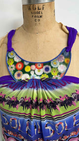 Jean Paul Gaultier Soleil Trapeze Halter Mesh Dress