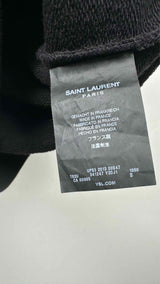 Saint Laurent N/S Leather-hybrid Sweater Top