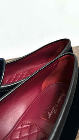 Baudoin & Lange Sagan Bow Velvet Loafers
