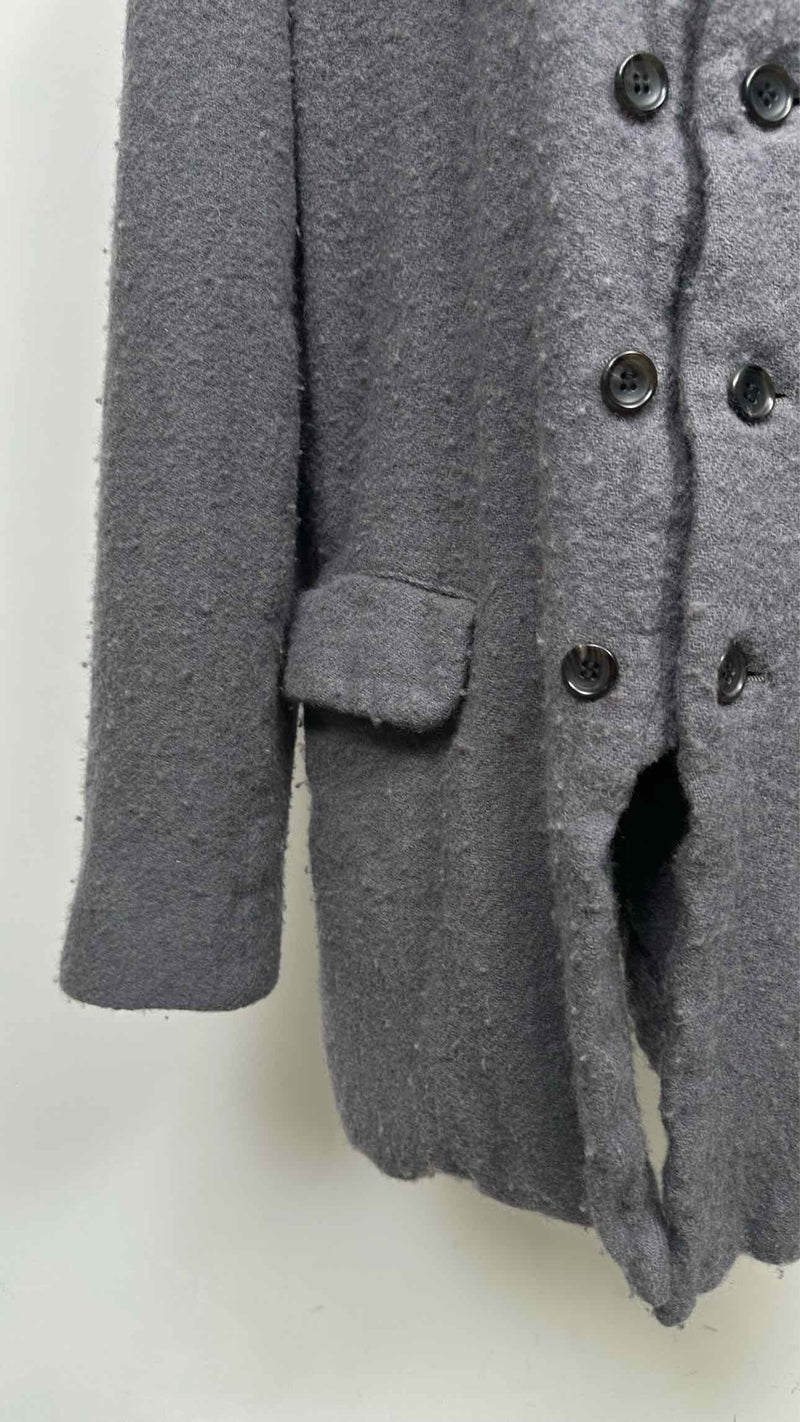 Comme Des Garcons Homme Plus Pilling Boiled-wool Collarless Coat