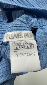 Pleats Please N/S "Cotton Denim" Pleated Jump Suits