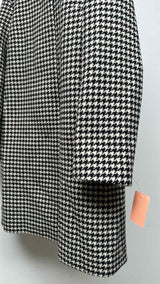 Jil Sander Collarless Houdstooth Coat