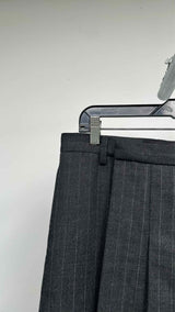 R13 Pinstripe Kilted Wide Pants