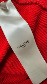 CELINE Flocked Logo Hoodie