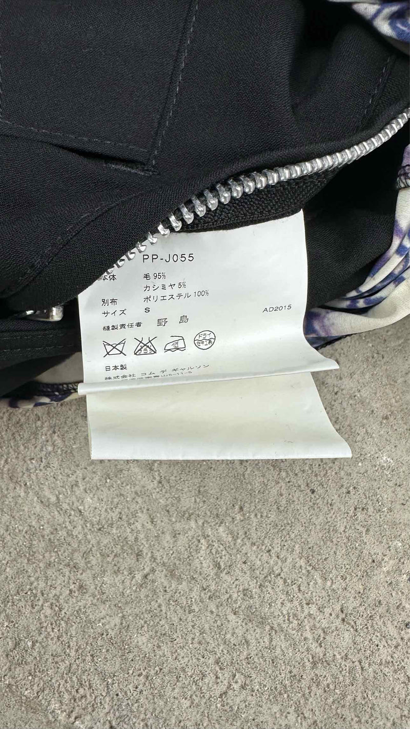 Comme Des Garçons Homme Plus Printed Biker Coat