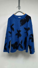 Saint Laurent Mohair Floral Printed Sweater