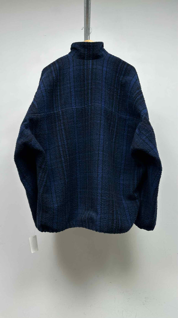 Balenciaga Oversized Plaid Fleece Jacket