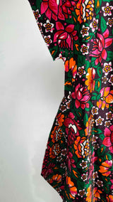 Comme Des Garcons 2D Velvet Floral Dress