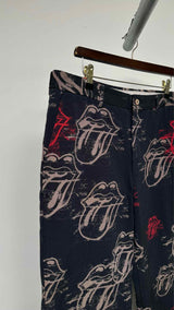 Comme Des Garcons Homme Plus X Rolling Stones Print Pants