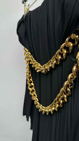Balenciaga Chain Pleated Skirt