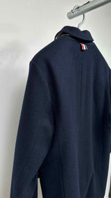 Thom Browne Shearling Zip-up Hooded Coat