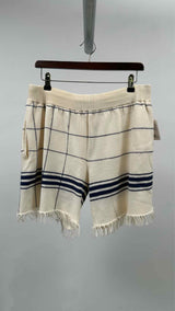 Margiela Fringe Check Knit Shorts