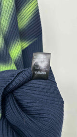 Balenciaga V-Neck Spray-Paint Print Long Sweater