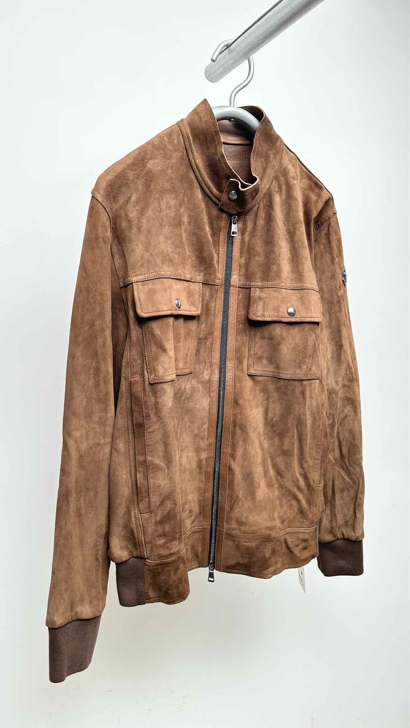 Moncler Suede Bomber Jacket