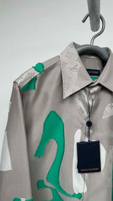 Louis Vuitton X Kidsuper Studio Oversized Monogram Face Camouflage Shirt