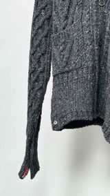 Thom Browne Cable Knit Cropped Cardigan