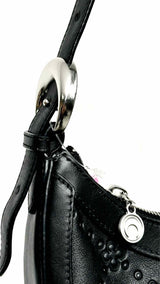 Marine Serre Eclips Mini Embossed Leather Bag