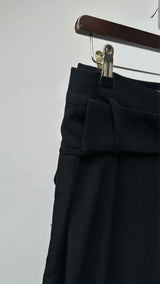 Yohji Yamamoto + Noir Belted Cropped Wide Pants