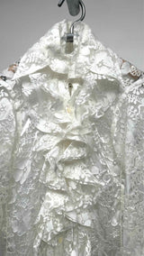 Junya Watanabe Floral Sheer Detail Shirt